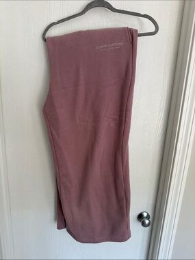 Comfort Clothing Straight Leg Pants in Dusty Rose